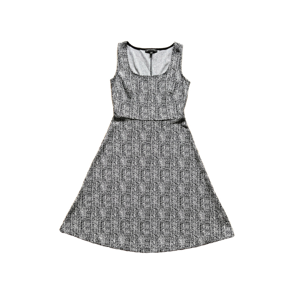 Banana Republic Womens Dress XS Black Herringbone Career Work Corporate Business